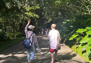 Me and guide at Kuang Si Waterfalls Lunag Prabang Me and guide at Kuang Si Waterfalls Lunag Prabang
