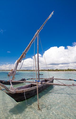 Kinondo Kwetu Hotel Traditional Sailing Galu Beach Diani Beach Kenya