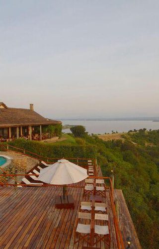 Mweya Safari Lodge Aerial Mweya Safari Lodge Aerial