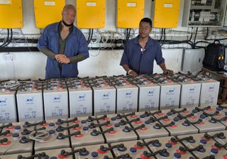 One of the battery charging units Grumeti Hills One of the battery charging units Grumeti Hills