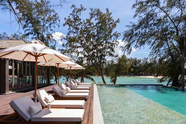 Outdoor sunbeds by pool at day pool Cape Fahn Koh Samui Thailand Website Gallery Outdoor sunbeds by pool at day pool Cape Fahn Koh Samui Thailand Website Gallery
