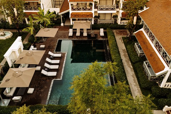 Pool Souphattra Heritage Vientaine Laos Pool Souphattra Heritage Vientaine Laos