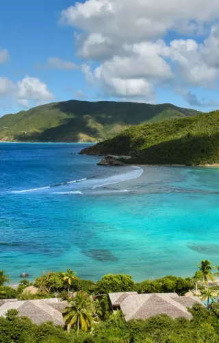 Rosewoodlittledixbay aerialview British virgin islands
