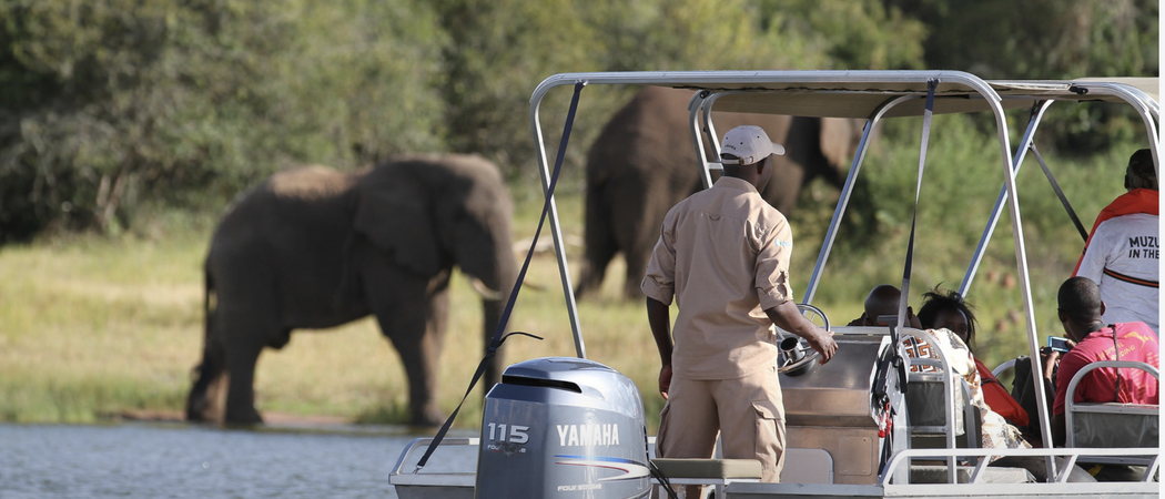 Boat  Akagera  Np  Rwanda  Development  Board