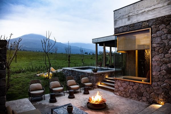 Singita Kataza House Firepit Singita Kataza House Firepit