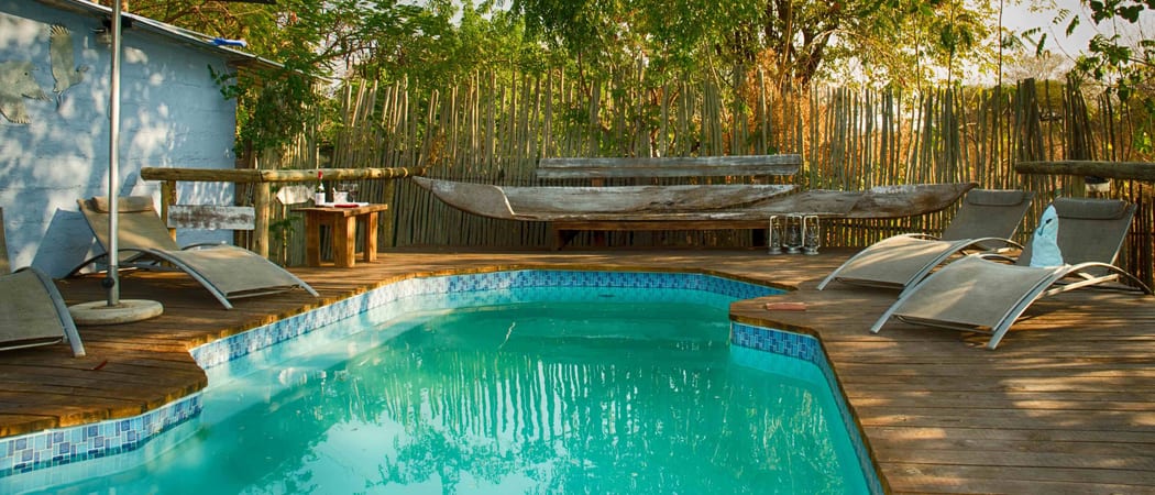The old house pool view Botswana