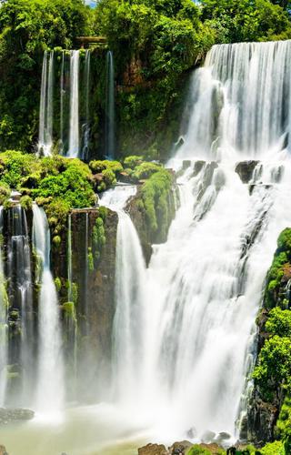 Landscape of Iguazu Falls in Argentina Canva Pro