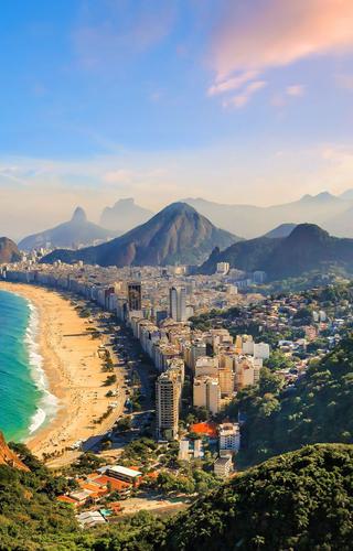 Copacabana Beach and Ipanema beach in Rio de Janeiro Brazil Canva Pro