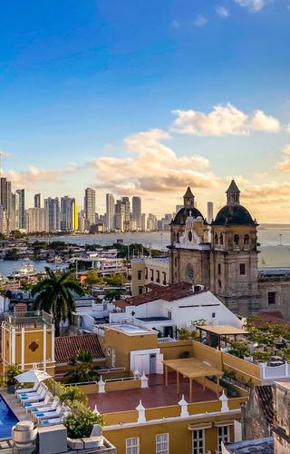 Streets of Cartagena in Colombia Canva Pro