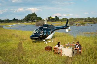 Helicopter Flight In Okavango Delta